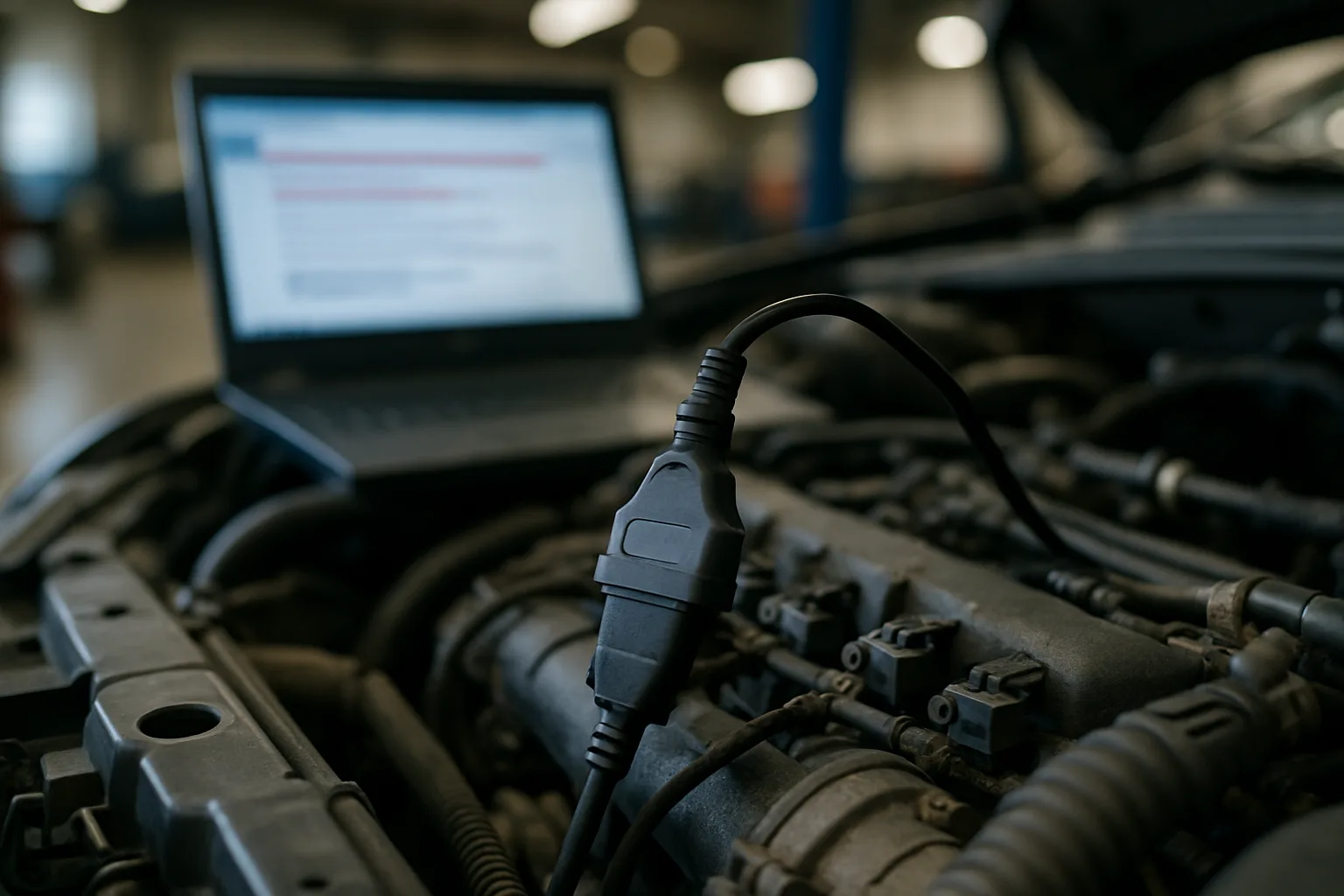 Engine diagnostic testing equipment